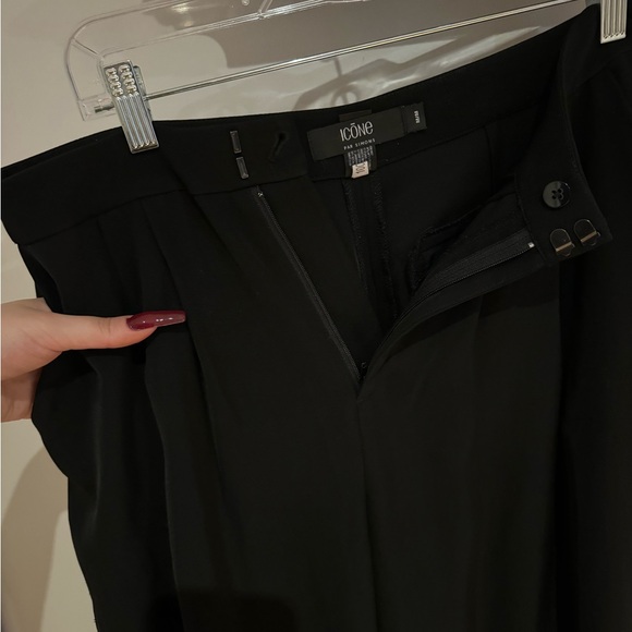 Black ICONE Wide Leg Dress Pants - Picture 3 of 3